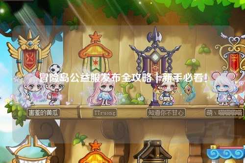 冒险岛公益服发布全攻略｜新手必看！