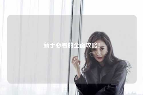 新手必看的全面攻略!