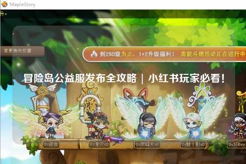 冒险岛公益服发布全攻略 | 小红书玩家必看！